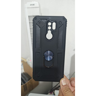 Funda con anillo para XIAOMI REDMI 9 con mica