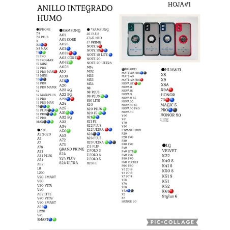 Funda humo con anillo magnético