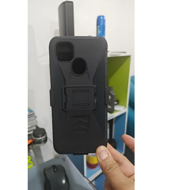 FUNDA USO RUDO ZTE BLADE V SMART 2050 CON MICA Y CLIP