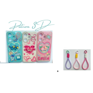 Funda con diseño 3D con Pulsera de regalo