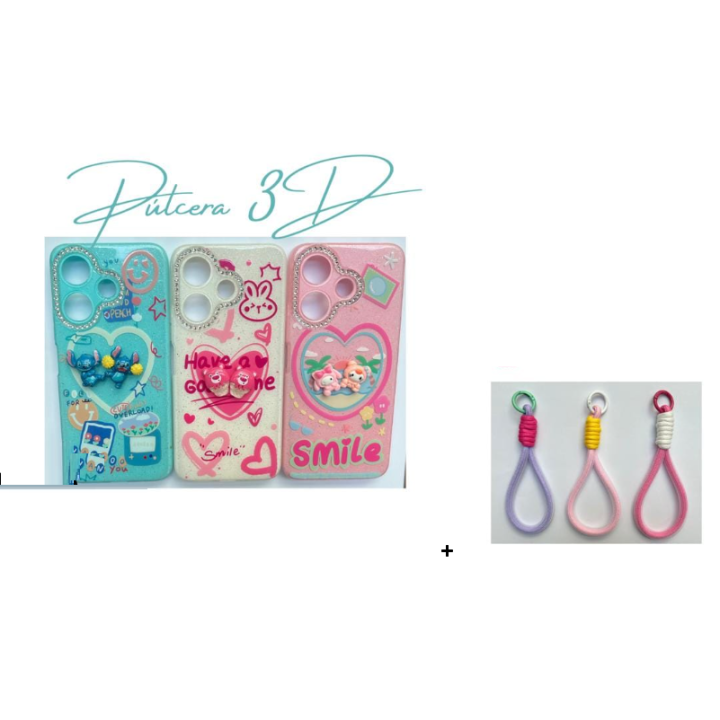 Funda con diseño 3D con Pulsera de regalo