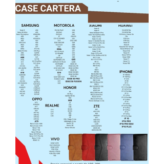 FUNDA CARTERA CON TARJETERO PIEL VEGANA