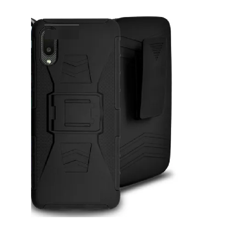 FUNDA CON CLIP PARA SAMSUNG A02 Y MICA