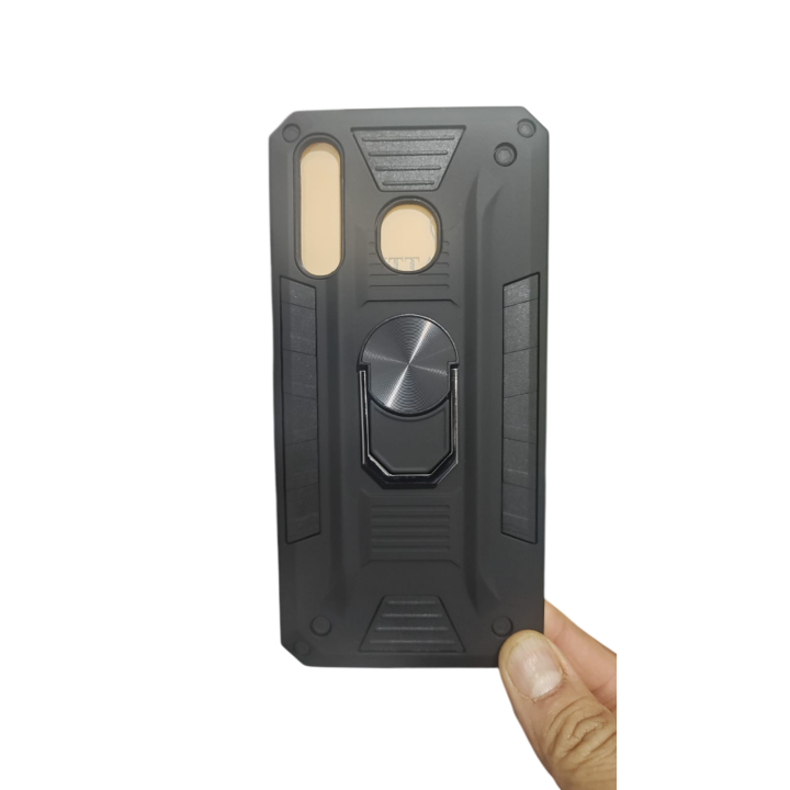 FUNDA CON ANILLO PARA SAMSUNG A20Y SAMSUNG A30 CON MICA